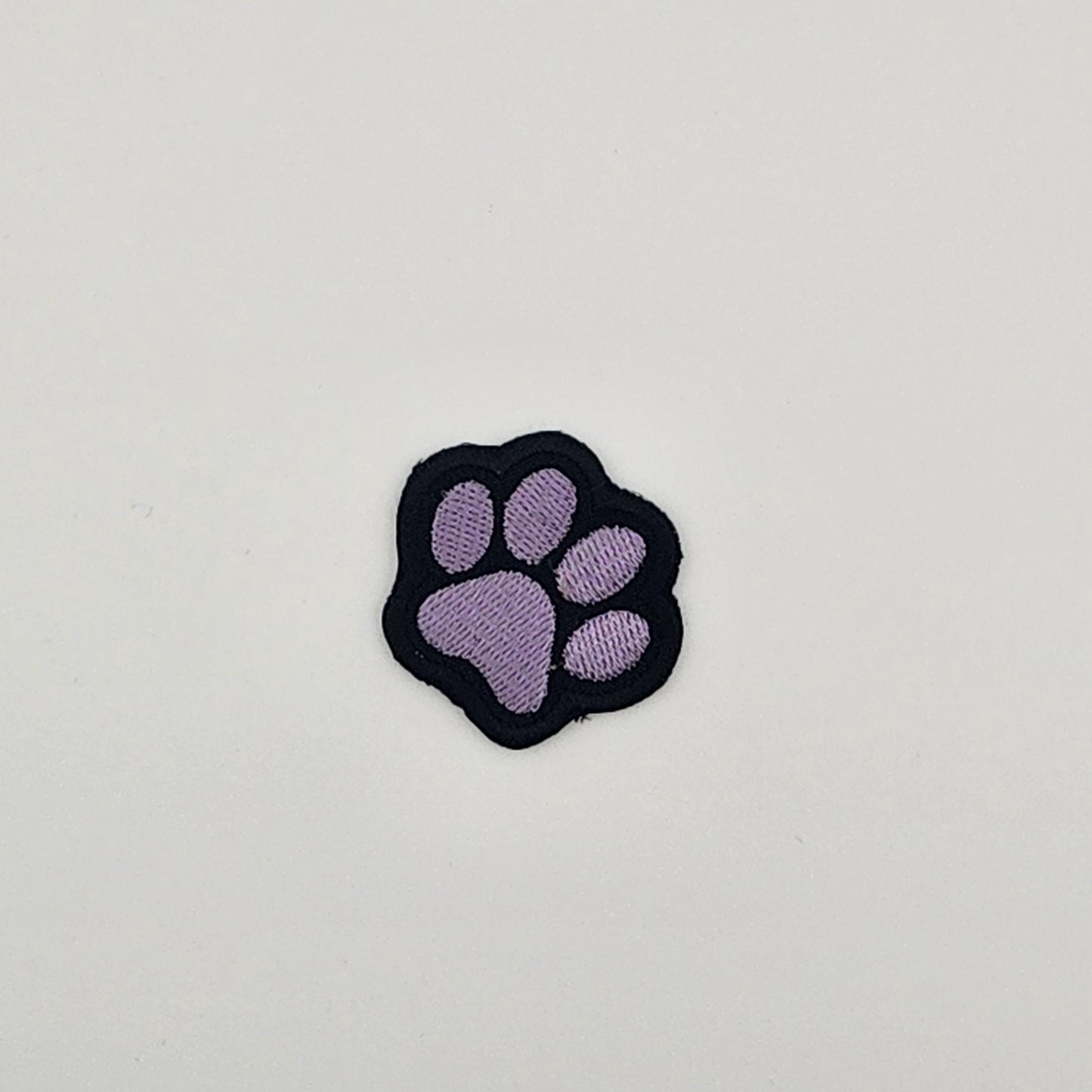 Paw print patch iron on animal dog blue green purple pink