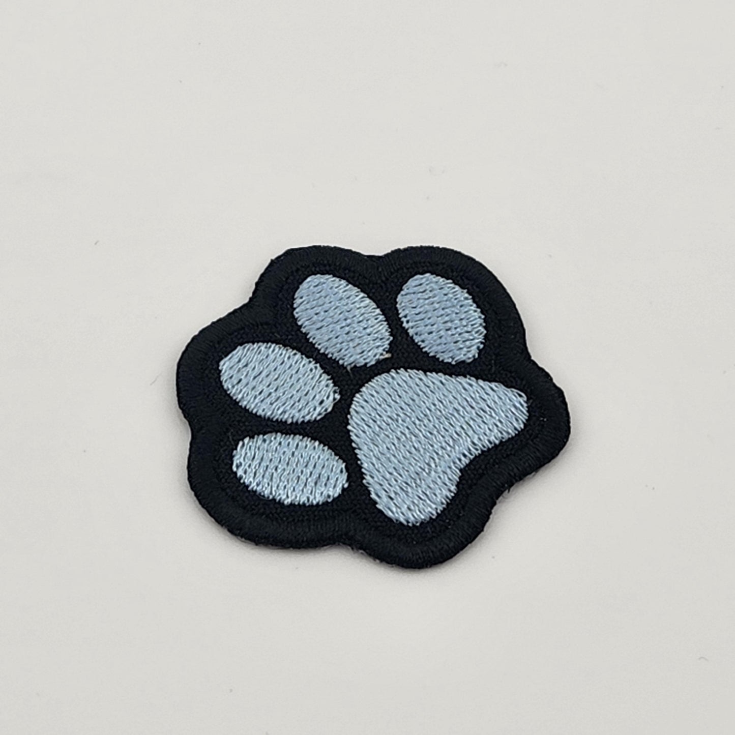 Paw print patch iron on animal dog blue green purple pink