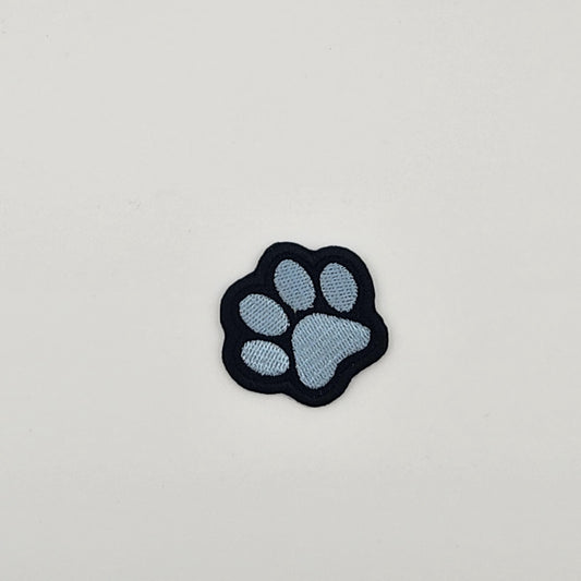 Paw print patch iron on animal dog blue green purple pink