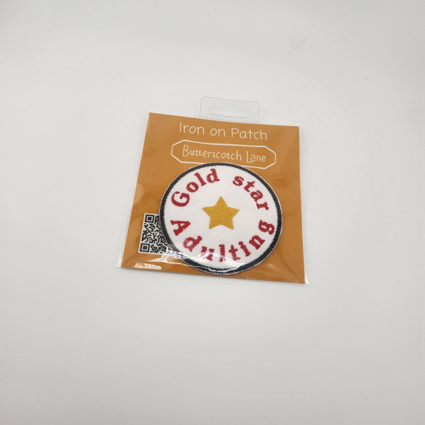 Gold Star Adulting Iron On Patch