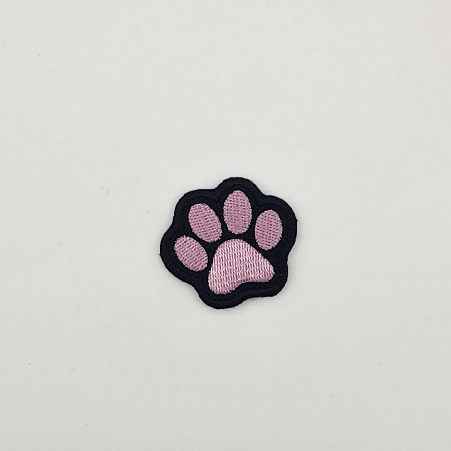 Paw print patch iron on animal dog blue green purple pink