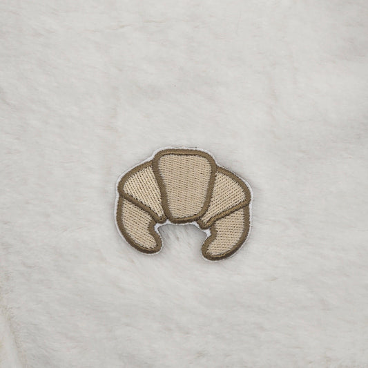 Croissant Iron on patch pastry bakery bake