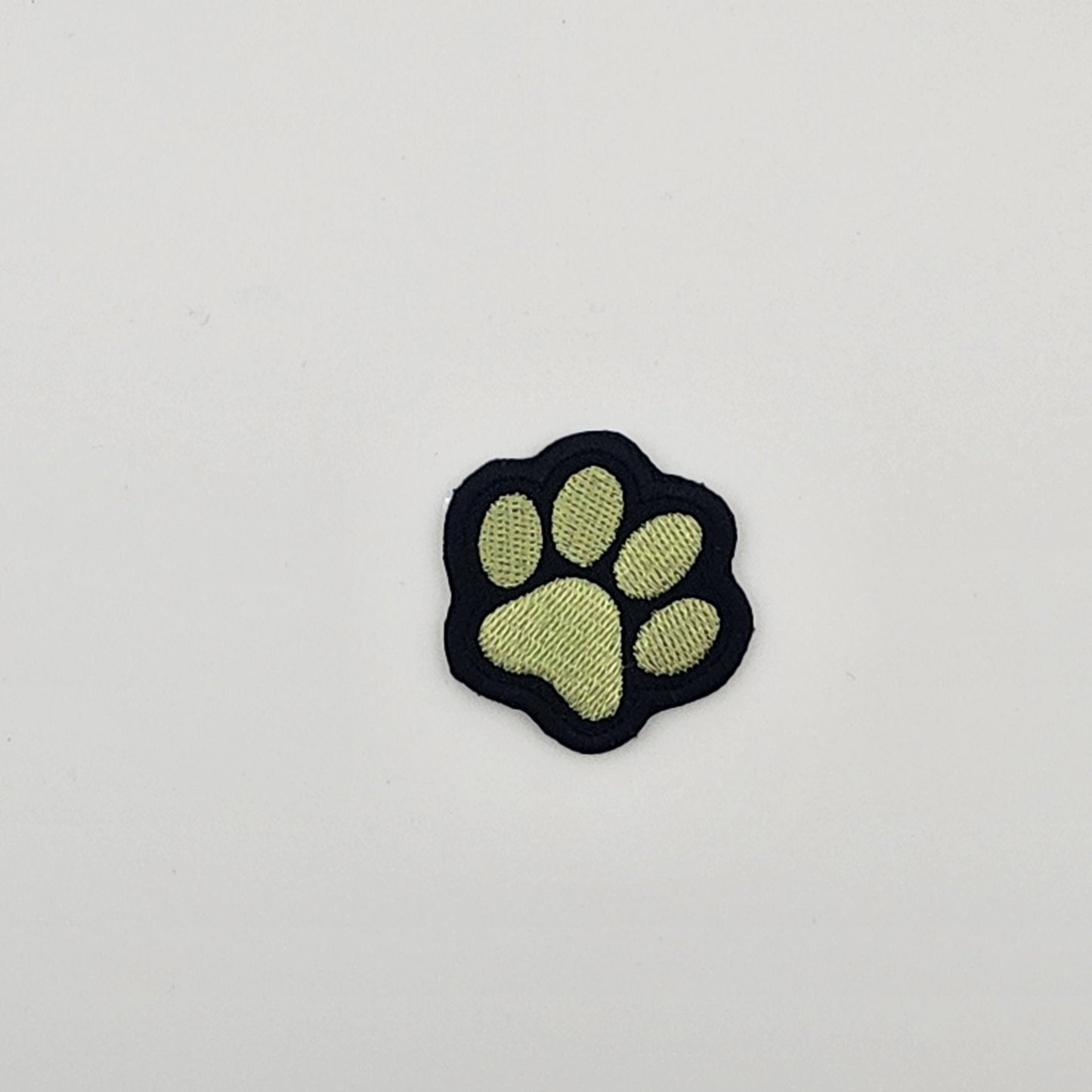 Paw print patch iron on animal dog blue green purple pink
