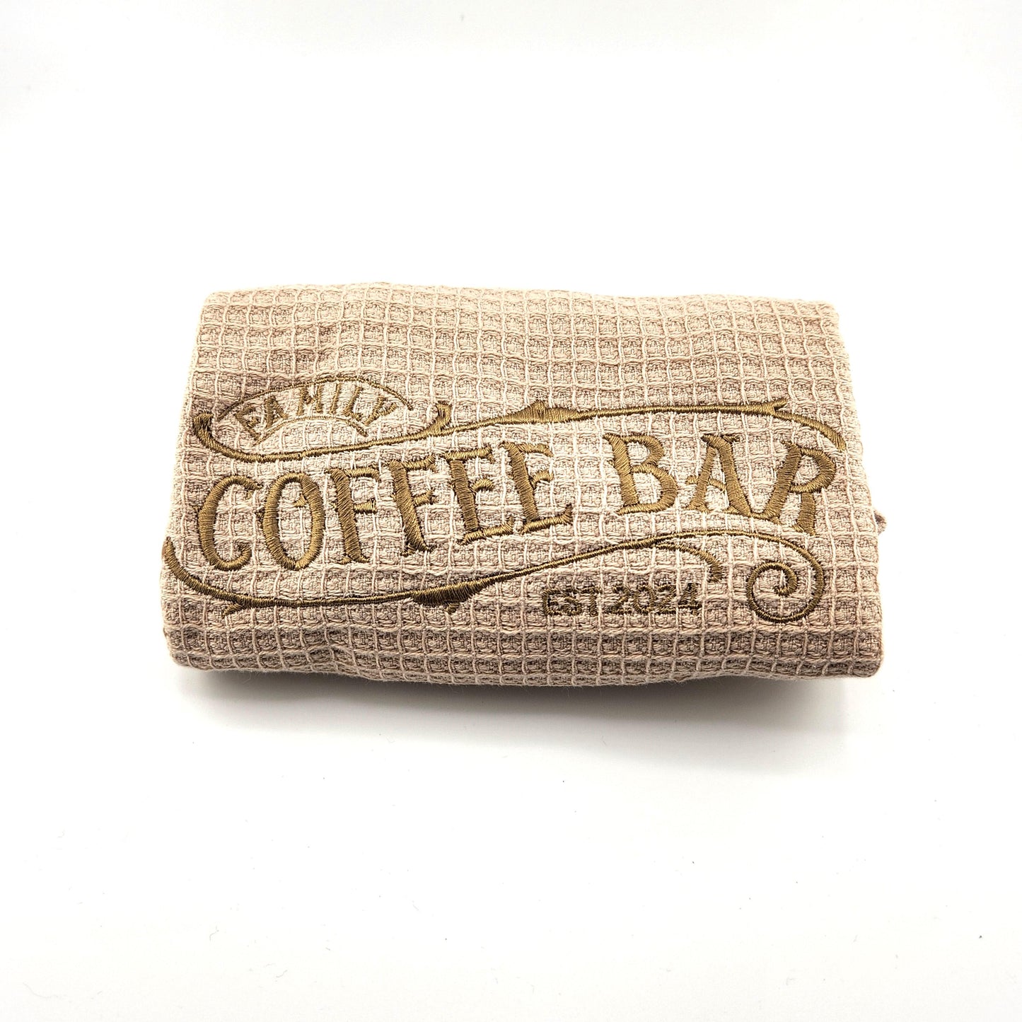 Coffee bar Tea towel Embroidered
