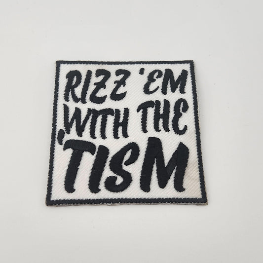 Autistic Pride Patch: Rizz 'em with the Tism Iron-On
