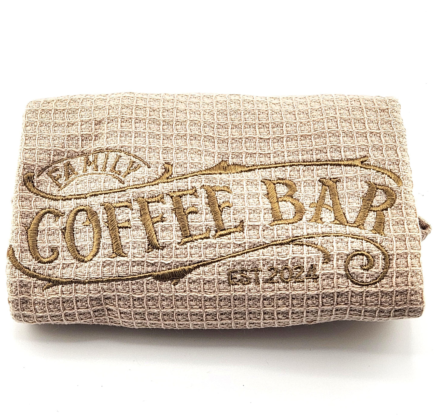 Coffee bar Tea towel Embroidered