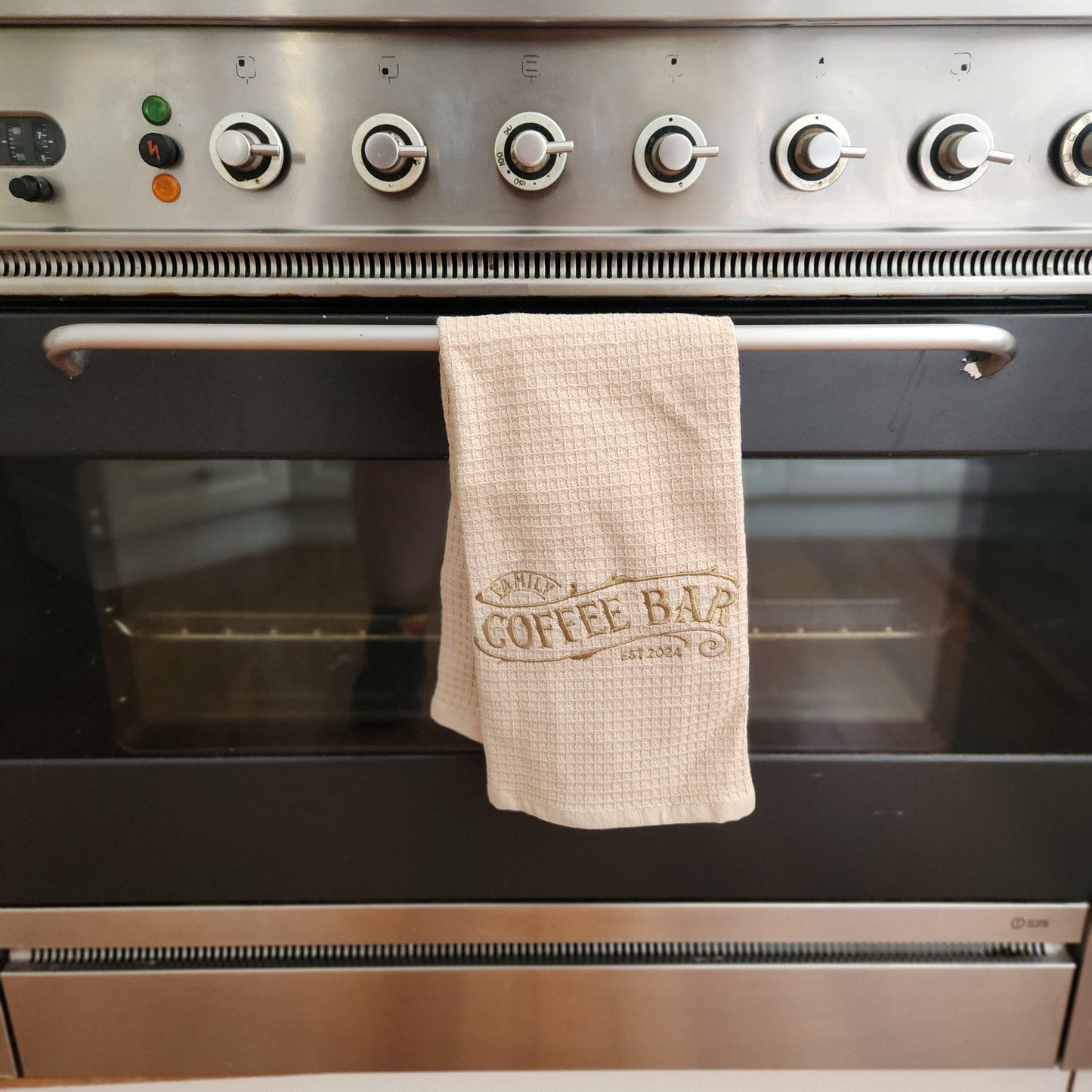Coffee bar Tea towel Embroidered