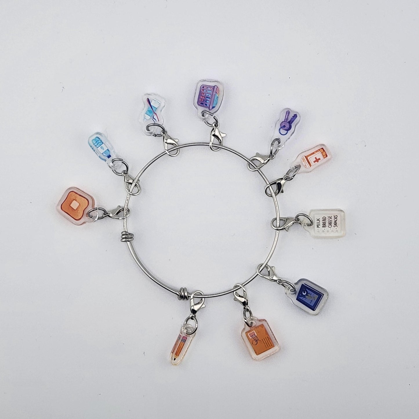 Medication Reminder Charm for Adults with ADHD | Pill Bottle task bracelet