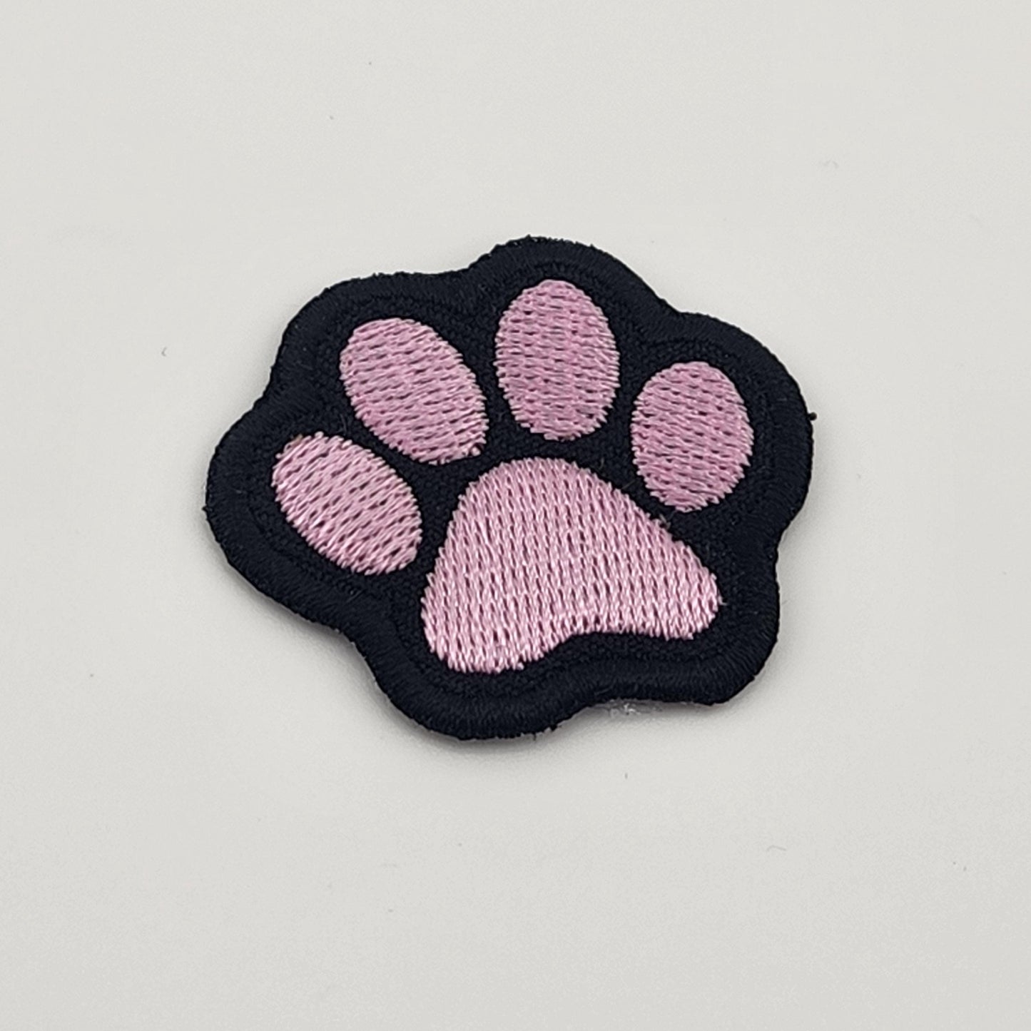 Paw print patch iron on animal dog blue green purple pink