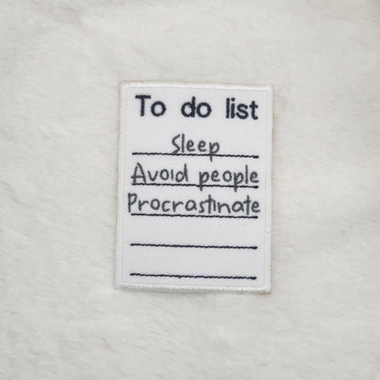 To Do List Iron On Patch Embroidery