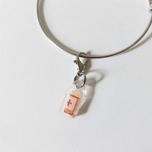 Medication Reminder Charm for Adults with ADHD | Pill Bottle task bracelet