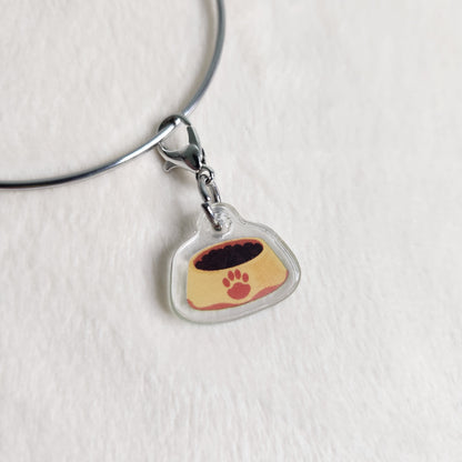 Task charm pet food bowl bracelet charm